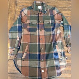 7 Diamonds Multicolor Plaid Shirt Jacket